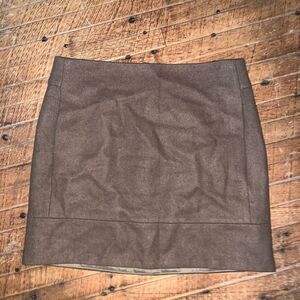 J Crew tan wool blend business casual preppy pencil skirt